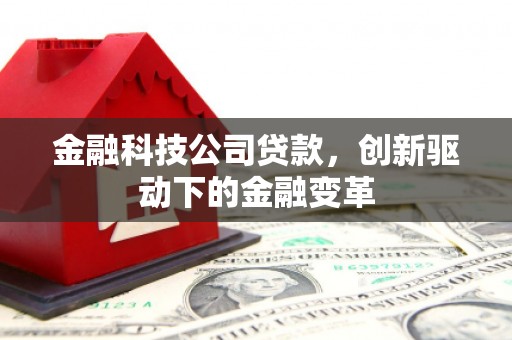 沙洋金融科技公司贷款，创新驱动下的金融变革