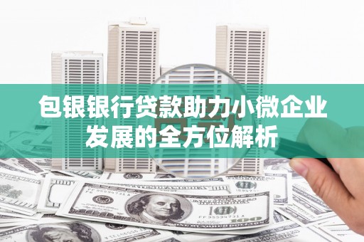 历城包银银行贷款助力小微企业发展的全方位解析 历城包银银行贷款助力小微企业发展的全方位解析
