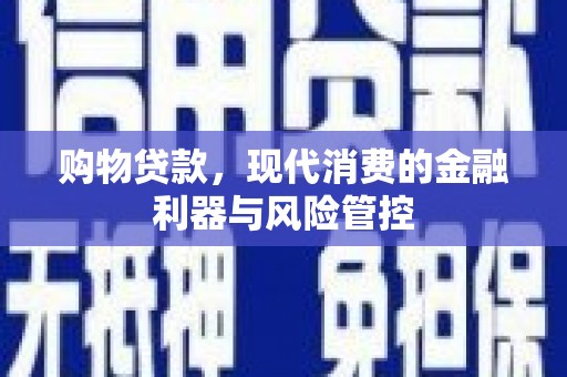 蒲江购物贷款，现代消费的金融利器与风险管控