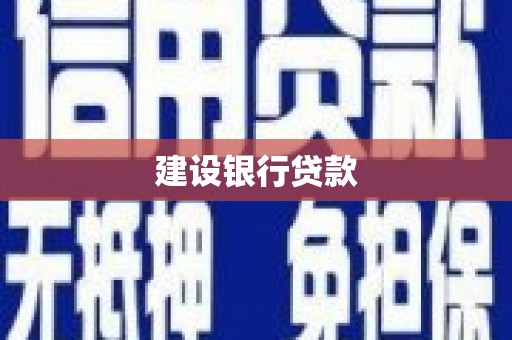 集贤建设银行贷款