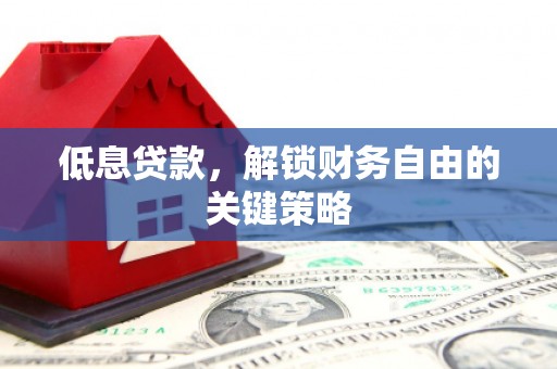 市中区低息贷款，解锁财务自由的关键策略