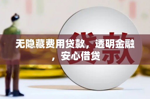 沙坡头无隐藏费用贷款，透明金融，安心借贷