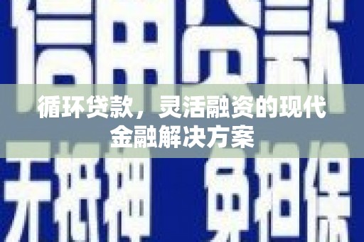 永康循环贷款，灵活融资的现代金融解决方案