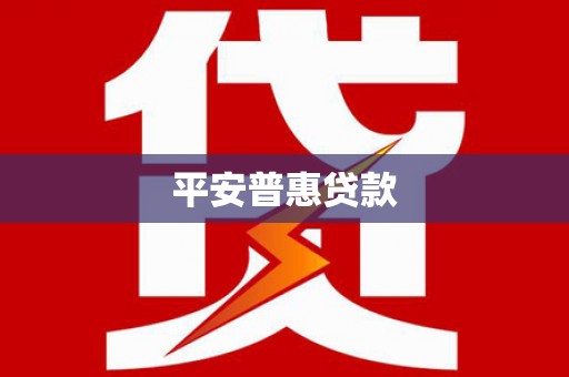 桃城平安普惠贷款