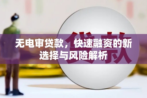 思南无电审贷款，快速融资的新选择与风险解析