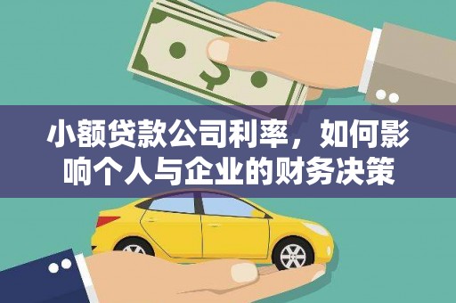 宁南小额贷款公司利率，如何影响个人与企业的财务决策