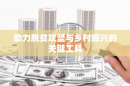 新泰助力脱贫攻坚与乡村振兴的关键工具